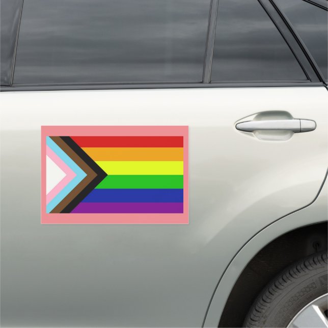 LGBTQ+ Pride Car Magnet (In Situ)