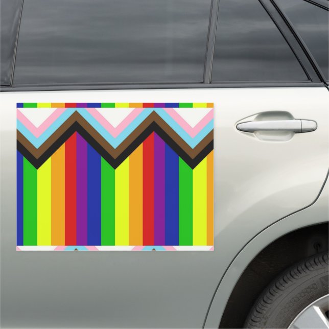 LGBTQ+ Pride Car Magnet (In Situ)