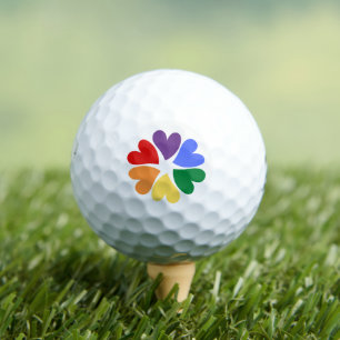 LGBTQ PRIDE Circle of Hearts Golf Balls