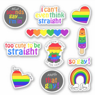 LGBTQ Pride Custom-Cut Vinyl Stickers