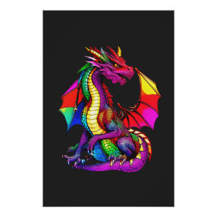 LGBTQ+ Pride Dragon Poster