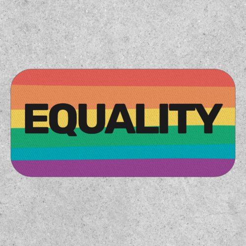 LGBTQ pride Equality rainbow flag Patch