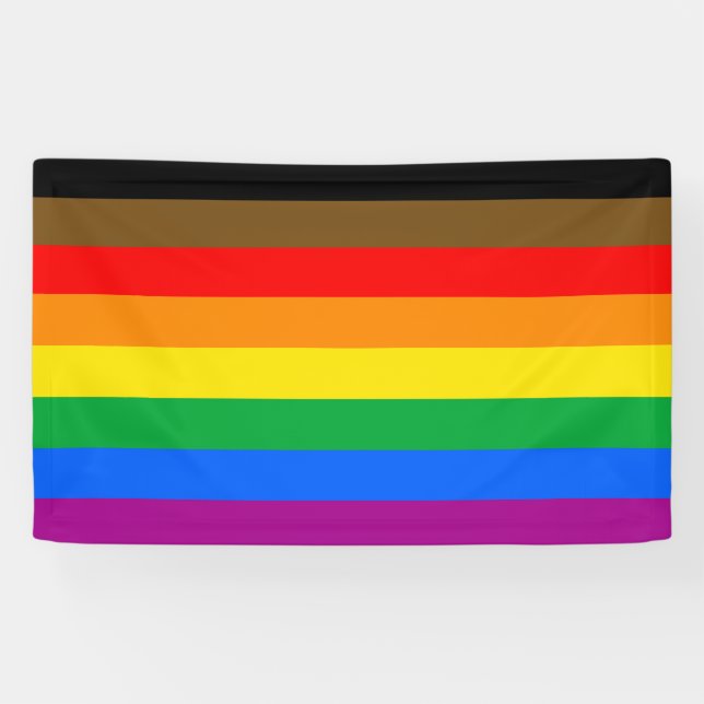 LGBTQ Pride Flag (8 Stripes) Banner (Horizontal)