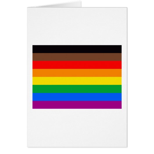 LGBTQ Pride Flag (8 Stripes) Cards (Front)