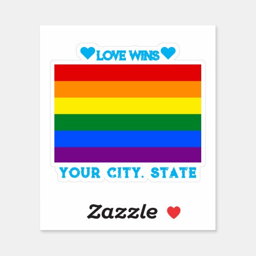 LGBTQ Pride Flag  Sticker