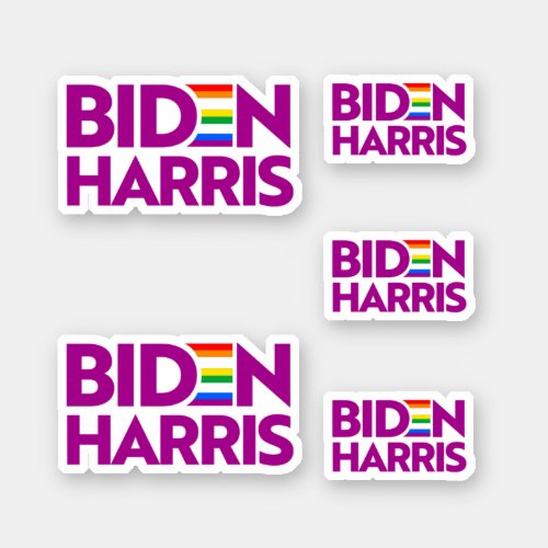 LGBTQ Pride for Biden Harris Sticker