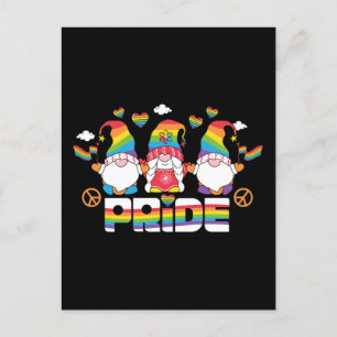 LGBTQ - Pride - Garden Gnome - Rainbow Color Postcard