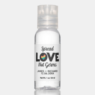 LGBTQ Pride gay lesbian marriage wedding favor Hand Sanitizer