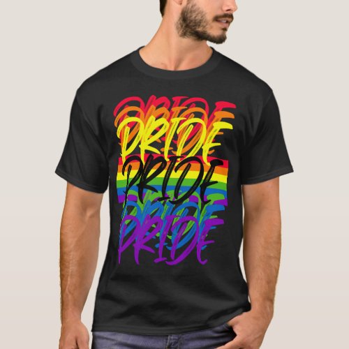 LGBTQ Pride Gay Pride Parade Rainbow Flag T_Shirt