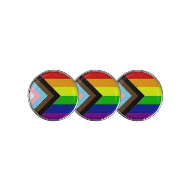 LGBTQ+ Pride Golf Ball Marker (3 Up)