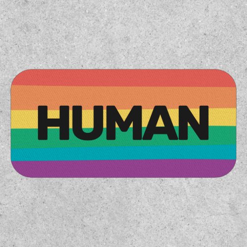 LGBTQ pride Human rainbow flag Patch