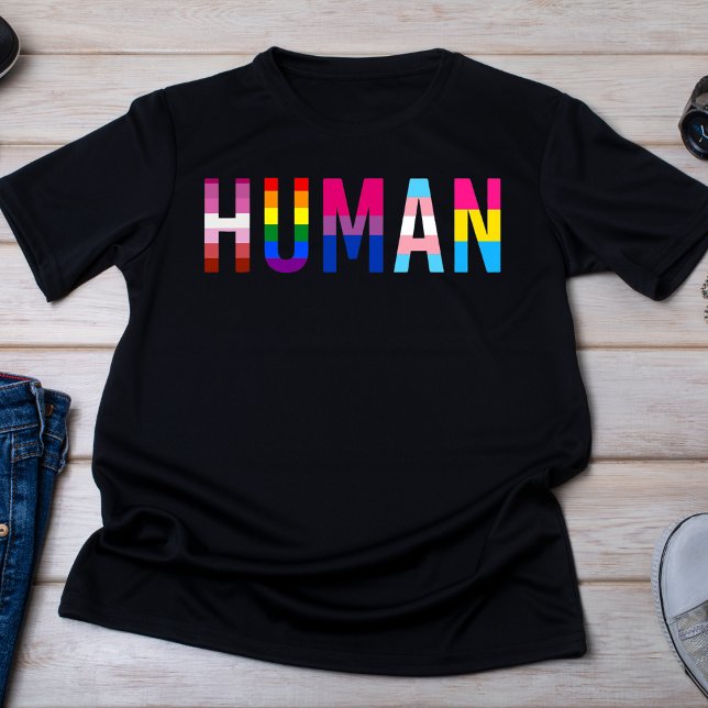 LGBTQ+ Pride Human T-Shirt (Creator Uploaded)