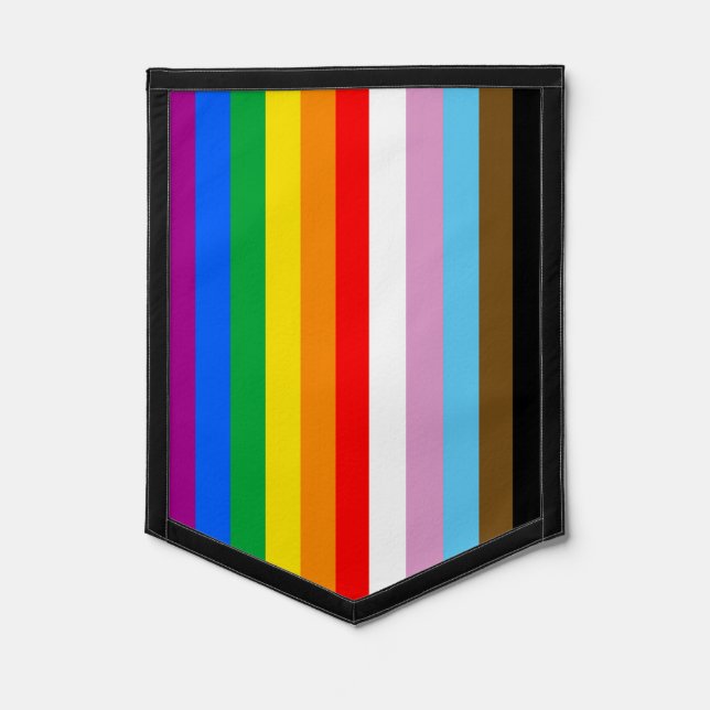 LGBTQ+ PRIDE (Inclusive /Progress )  Pennant (Front)