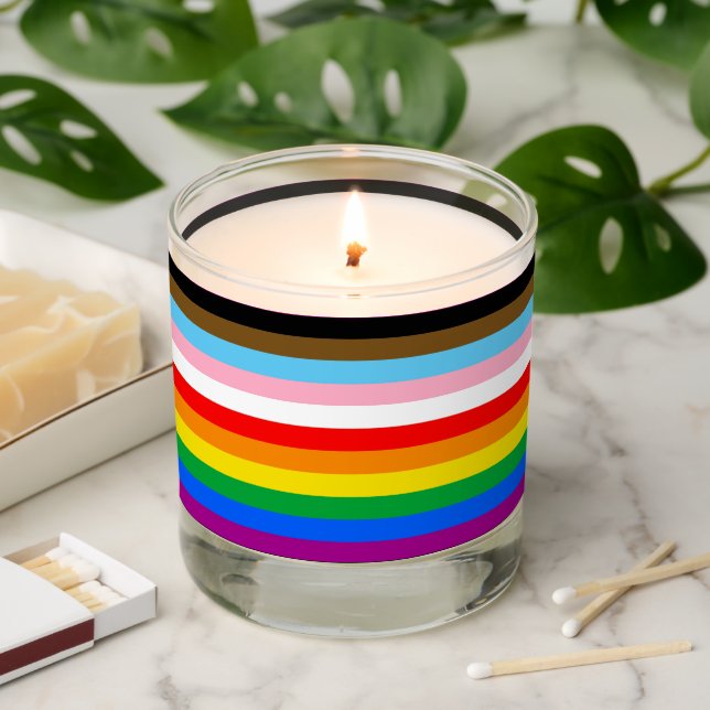 LGBTQ+ PRIDE (Inclusive /Progress ) Scented Candle (Lit)