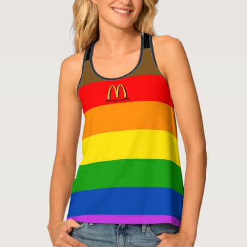LGBTQ Pride inclusive rainbow Marriage Equality Tank Top