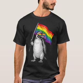 Lgbtq Pride Month Penguin Rainbow Gay Flag Lgbt T-Shirt