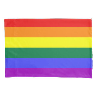 LGBTQ Pride month rainbow flag pillowcase. Pillow Case