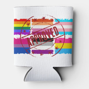 LGBTQ Pride Month Stripes Flags Can Cooler