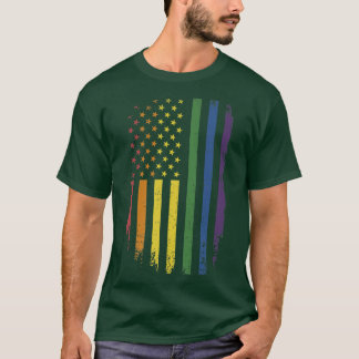 LGBTQ+ pride month US american rainbow for equal T-Shirt