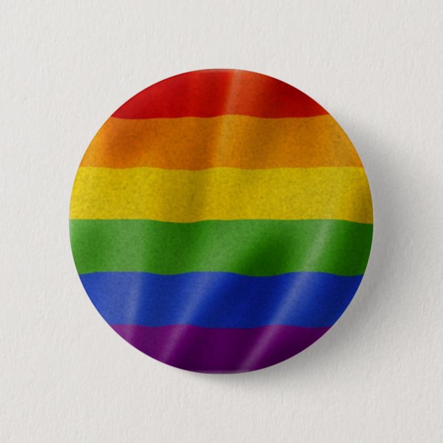 lgbtq pride pinback button (Front)