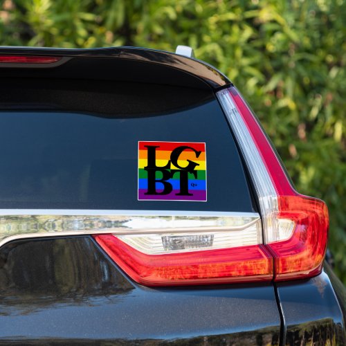 LGBTQ Pride Rainbow Alphabet Art Sticker