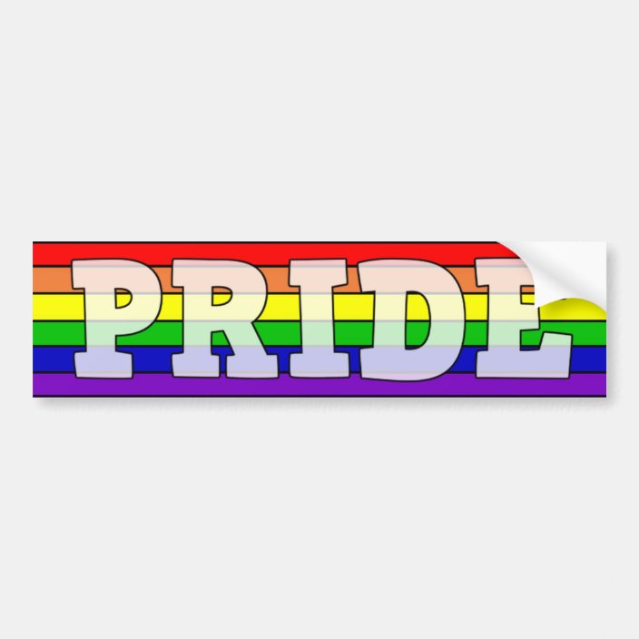 Lgbtq Pride Rainbow Bumper Sticker 4619