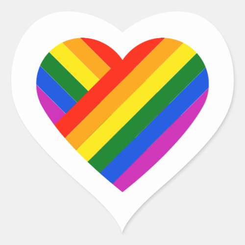 LGBTQ Pride Rainbow Chosen Family Chosen love Heart Sticker