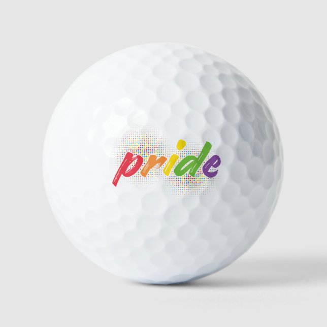 LGBTQ - Pride - Rainbow Colors Golf Balls (Front)