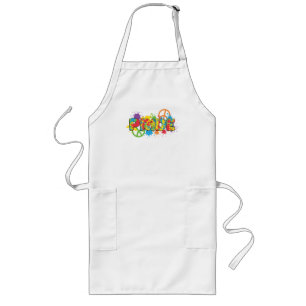LGBTQ - Pride - Rainbow Colors Paint Splashes Long Apron