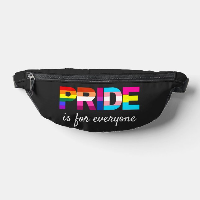 LGBTQ Pride Rainbow Colors Typography Fanny Pack (Lay Down)