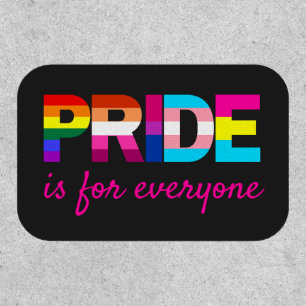 LGBTQ Pride Rainbow Colors Typography Patch