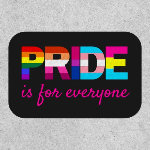 LGBTQ Pride Rainbow Colors Typography Patch