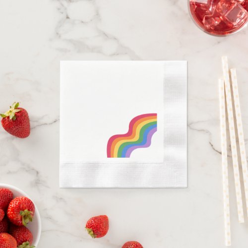  LGBTQ  Pride _ Rainbow Design Napkins 