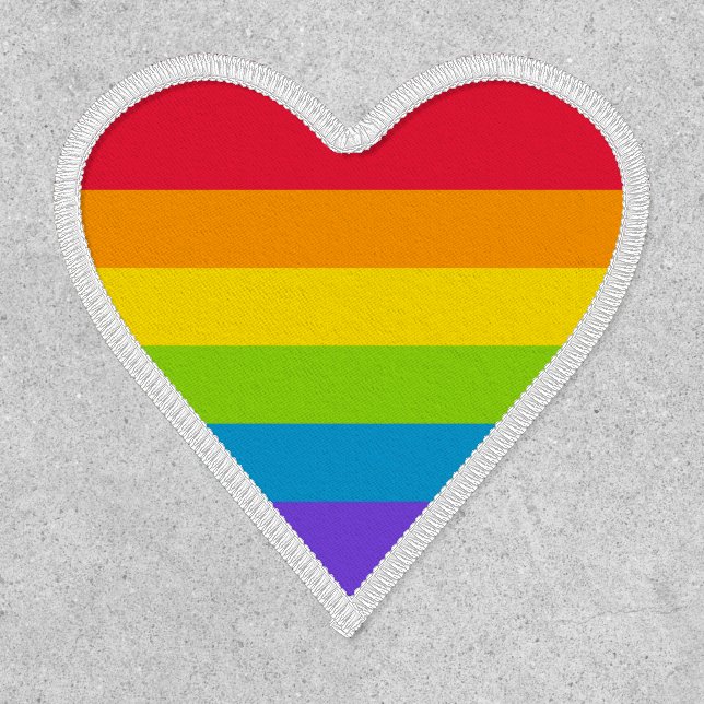 LGBTQ Pride Rainbow Flag Patch (Front)