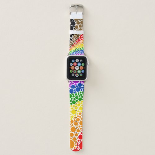LGBTQ Pride Rainbow Fun Playful Bubbles Apple Watch Band