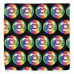 LGBTQ Pride Rainbow Heart Hands Bandana