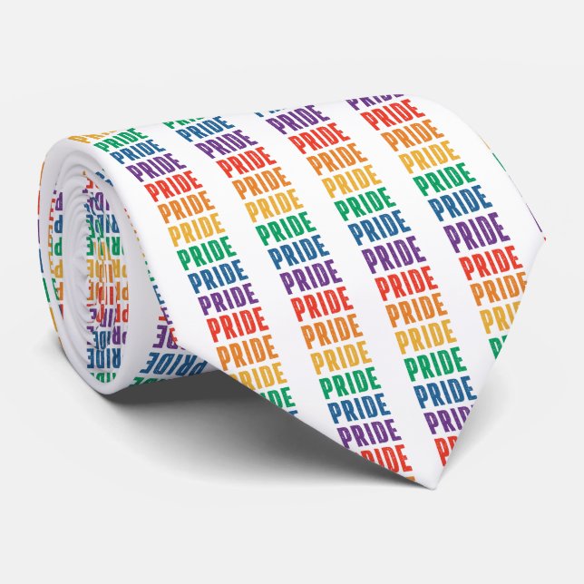 LGBTQ Pride Rainbow Neck Tie (Rolled)