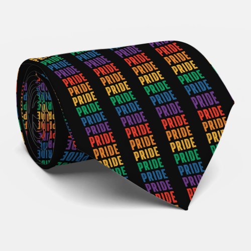 LGBTQ Pride Rainbow Neck Tie
