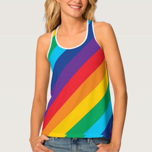 LGBTQ Pride Rainbow pattern Legging Tank Top