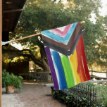 Lgbtq Pride Rainbow Progress Stripe Flag at Zazzle