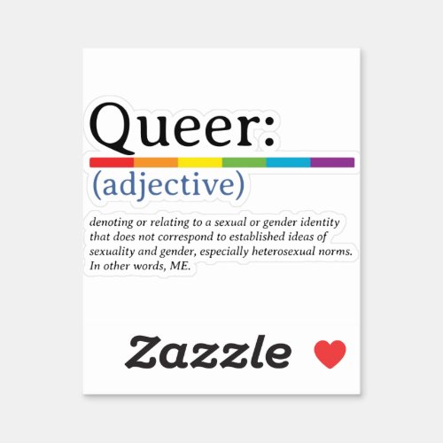 LGBTQ Pride Rainbow Queer Sticker