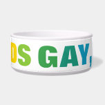 LGBTQ Pride Rainbow Sounds Gay Bowl<br><div class="desc">Featuring a playful rainbow-colored statement that proudly declares, "Sounds Gay, I'm In!" 🌈🎶 Embrace your authentic self and celebrate love in all its fabulous forms with this empowering and fun design. it's a bold affirmation of inclusivity and acceptance. A daily reminder to embrace diversity and support the LGBTQ community. 🌟💖...</div>