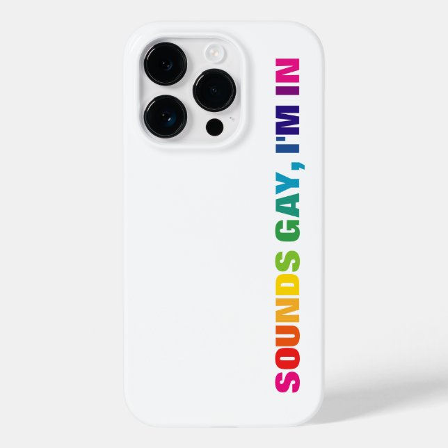 LGBTQ Pride Rainbow Sounds Gay Case-Mate iPhone Case (Back)