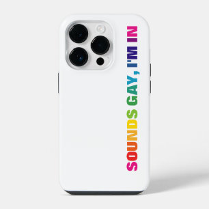 LGBTQ Pride Rainbow Sounds Gay iPhone 14 Pro Case