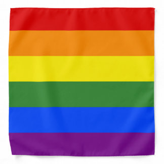 LGBTQ Pride Rainbow Stripes Bandana