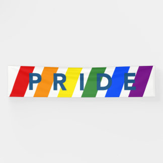 LGBTQ PRIDE Rainbow Stripes Banner