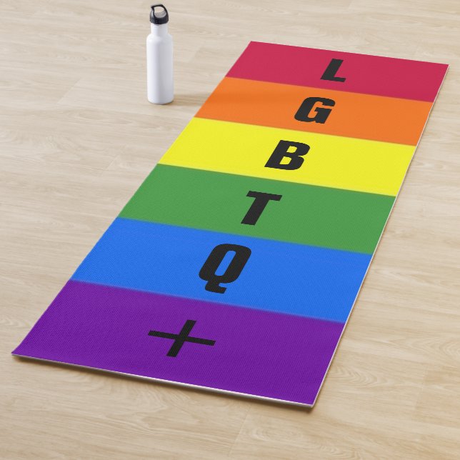 LGBTQ+ Pride Rainbow Yoga Mat (In Situ)
