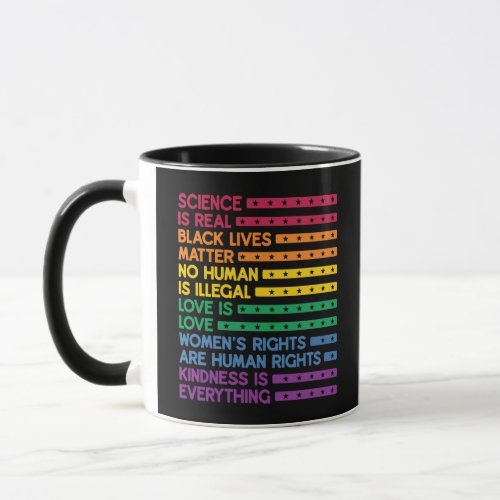 LGBTQ Pride Science Is Real Blacks Lives Matter Mug