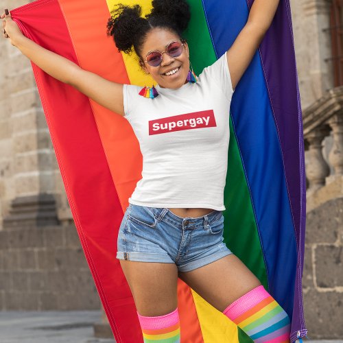 LGBTQ Pride Vintage Supergay T_Shirt