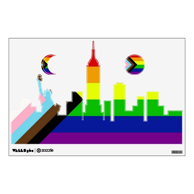 LGBTQ+ Pride Wall Decal (Front)